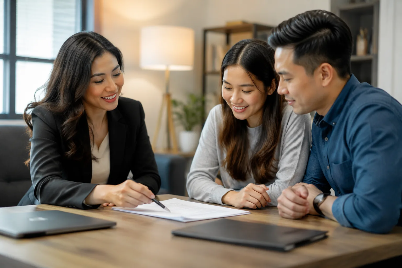Megan Huynh giải thích chi phí vay FHA cho một cặp vợ chồng trẻ mua nhà lần đầu