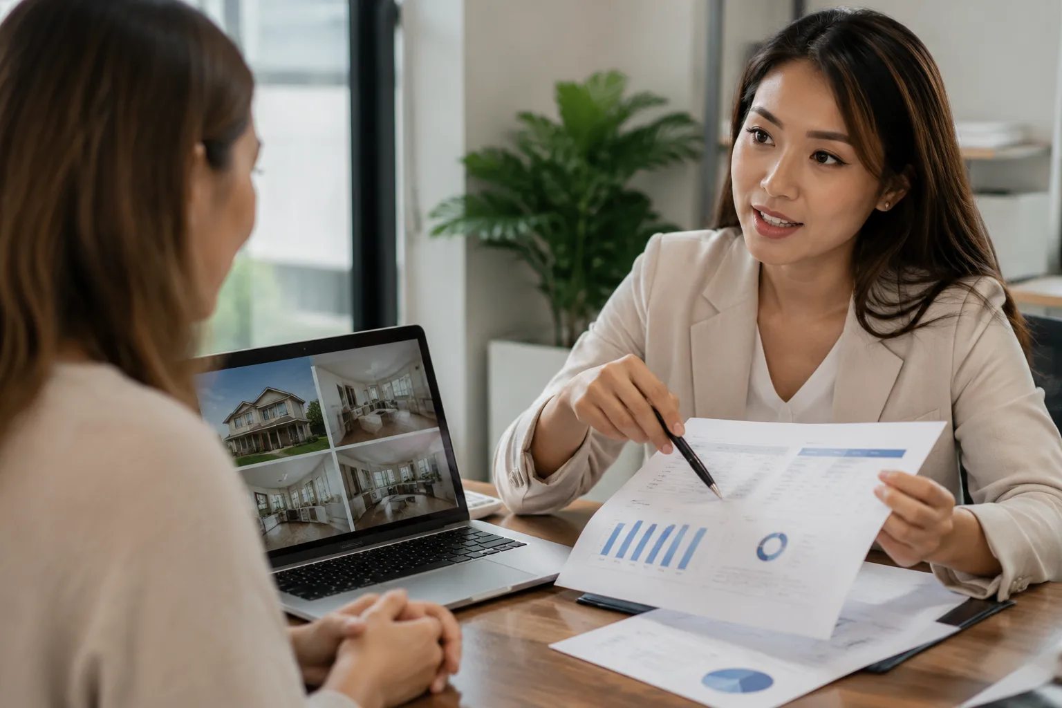 Megan Huynh trao đổi với nhà đầu tư về vay DSCR cho bất động sản cho thuê