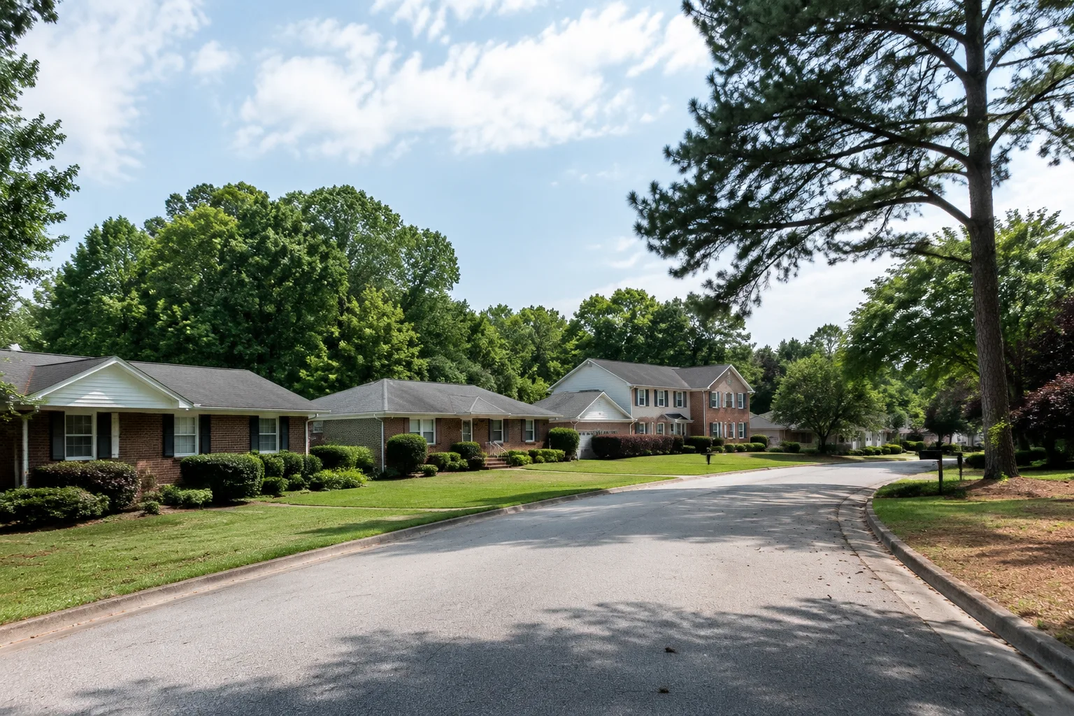 Khu dân cư đông bắc Atlanta tại Tucker, Georgia với nhà riêng đa dạng mức giá, đại diện cho dịch vụ môi giới vay và Realtor